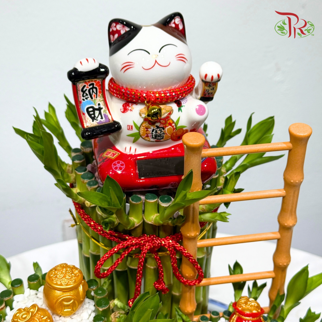 Fortune Rising Bamboo Arrangement《招财步步高 · 富贵竹摆设》