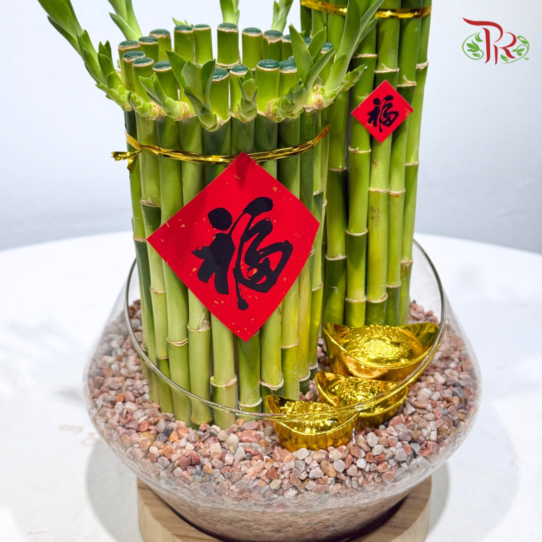Fortune Twin Lucky Bamboo《福运双竹》