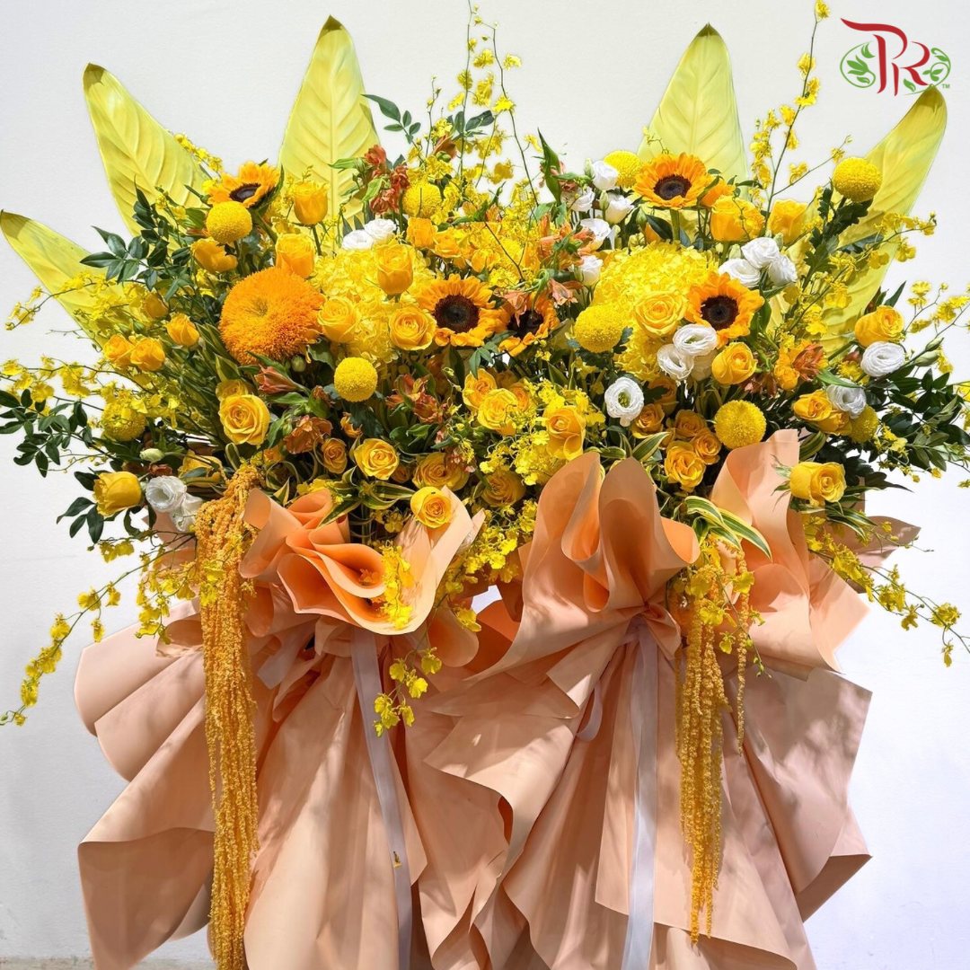 Grand Opening Stand in Yellow Theme