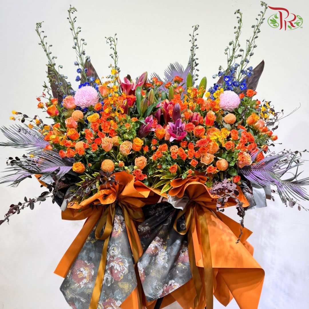 Grand Opening Stand in Orange Theme