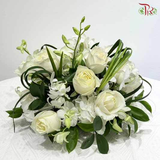 Pure Grace - Table Centerpiece In White (M size- double sided)