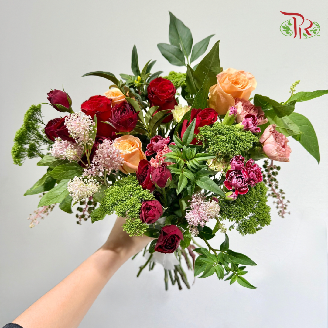 Signature Weekly Flower Bunch - Rosy Rouge (Big Bunch)