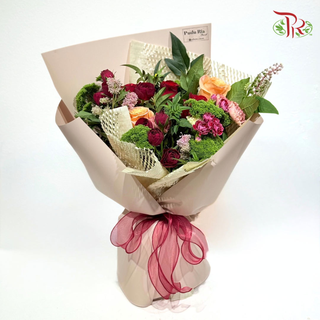 Signature Weekly Flower Bunch - Rosy Rouge (Big Bunch)