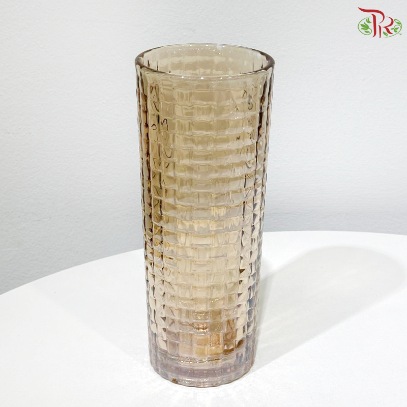 JX1025COL/15 - Straight Cylinder Vase - Brown (YSJX1025COL)