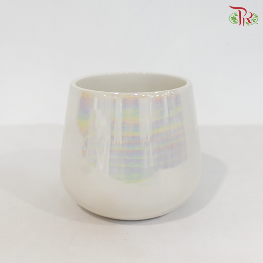 ⌀11cm JZ-DW24179 Rainbow Chrome Pot