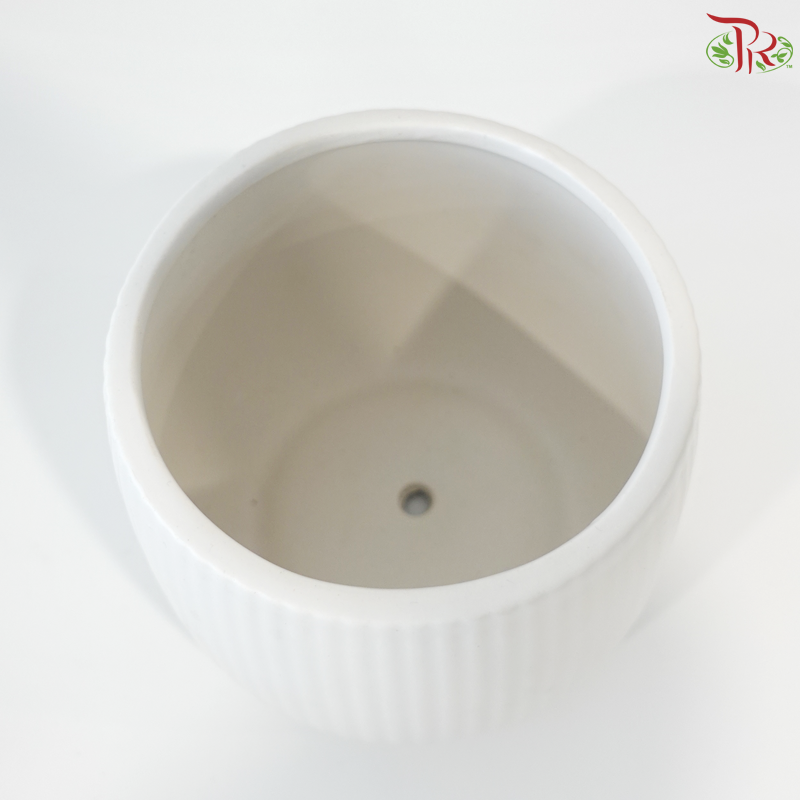 JZ-DW36 24180-1 - White Pot