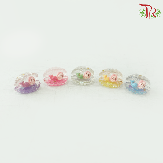 Luminous Mermaid Shell Ornaments - 5PCS
