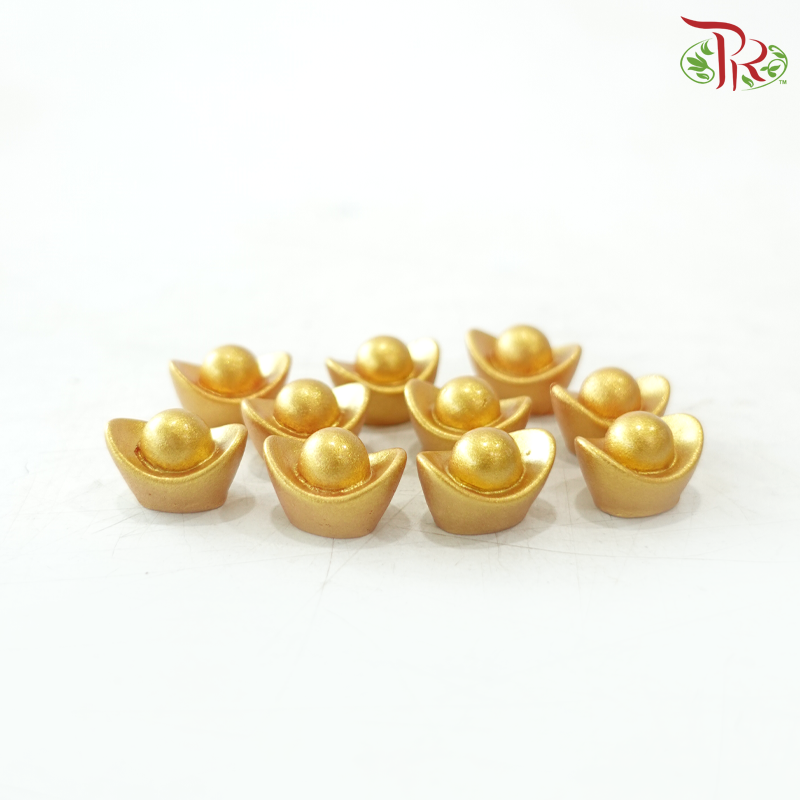 Mini Gold Ingot Ornaments - 10PCS