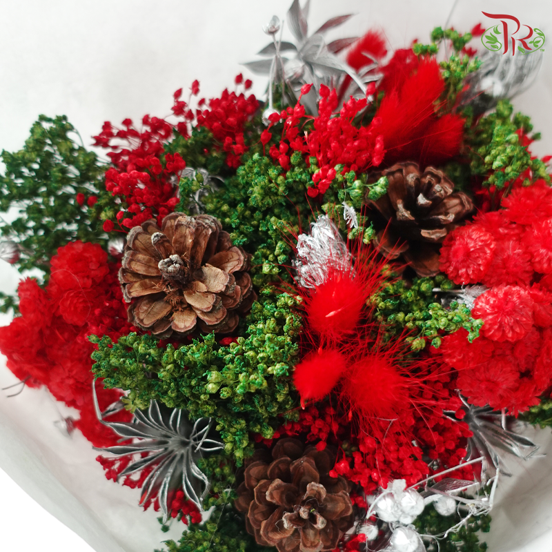 Xmas Dry Mix Bouquet - Santa’s Woodland Cone