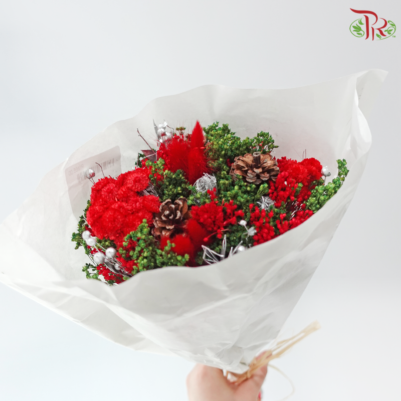Xmas Dry Mix Bouquet - Santa’s Woodland Cone