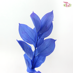 Dry Orange Leaf Dyed - Blue (Per Bunch)
