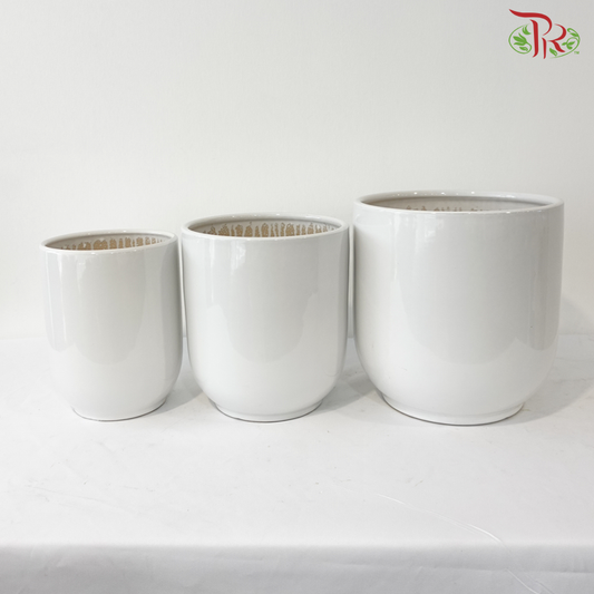 PD-3013-W - White Pot