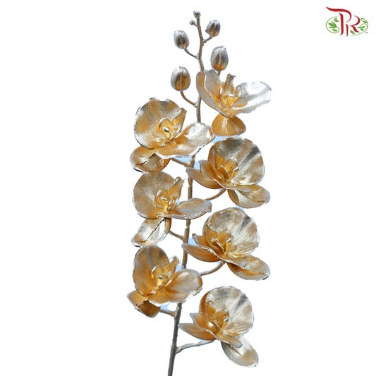 Artificial Phalaenopsis Gold (Per Stem)