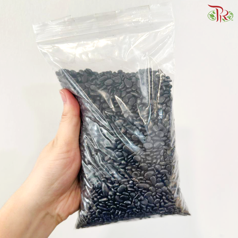 Polished Black Stone 3-5mm《精品黑石》(1KG)