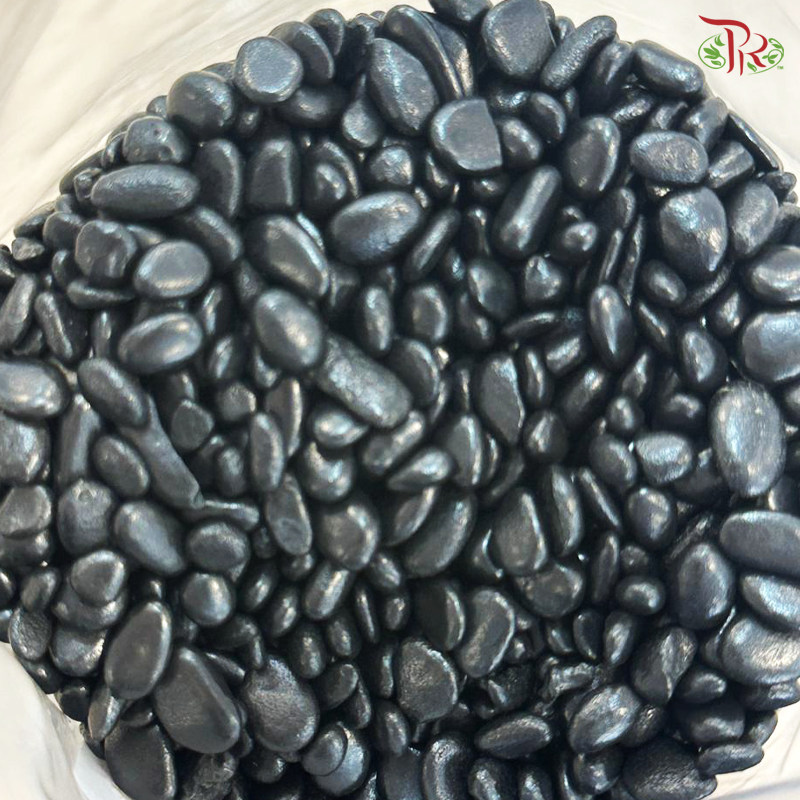 Polished Black Stone 3-5mm《精品黑石》(10KG)