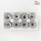 8 Blooms Preserved Roses - Light Grey