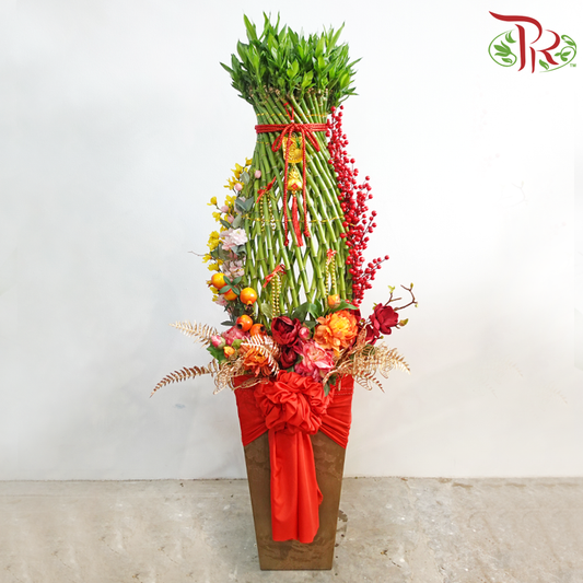 CNY Guci Bamboo Arrangement (Random Choose Design & CNY Ornaments)