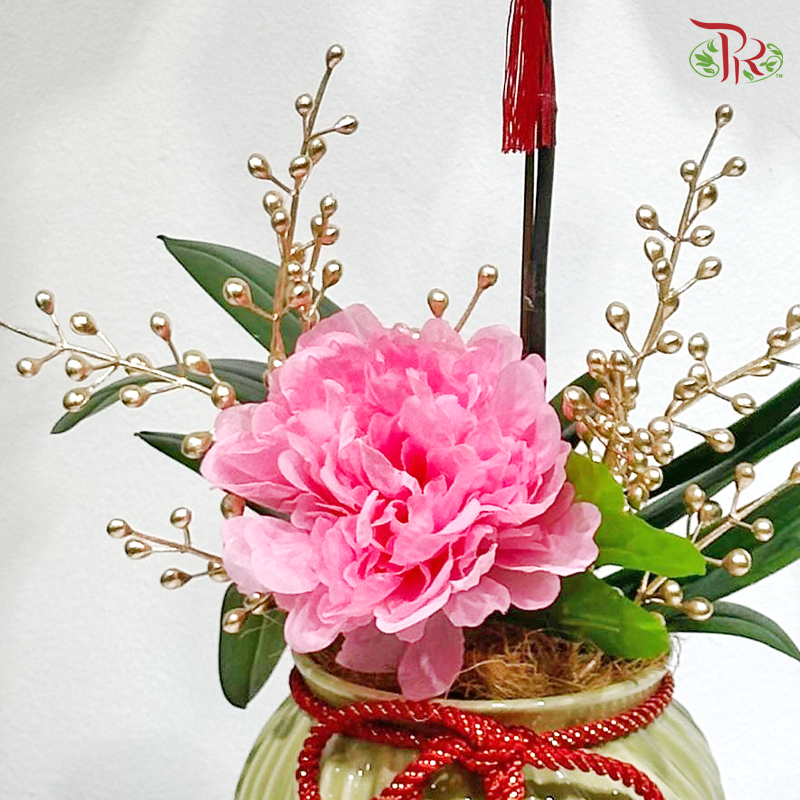【CNY 2026】Welcoming Spring With Good Tidings《迎春报喜》(Random Choose Orchid Color) (With Pot Color Option)