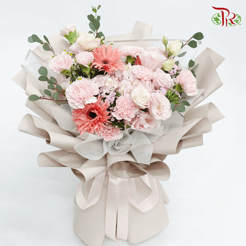 Assorted Soft Pink Flower Tone - M/L size