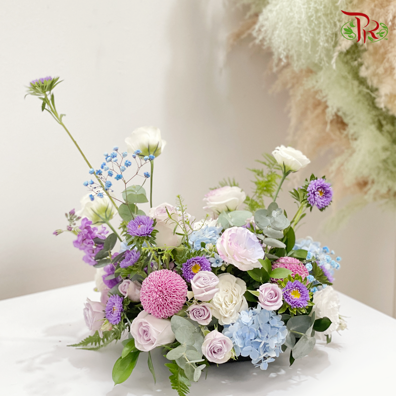 Table Arrangement in Medium size- double sided (4 colours option) - Pudu Ria Florist