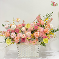 Delightful Peach Pink Basket Arrangement (XL size) - Pudu Ria Florist