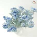 Preservative Rose Spray Bleached - Snow Blue
