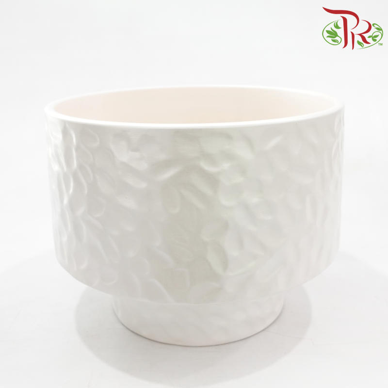 SSJ-1201  - Pearl White Pot (SSJ-1201PW)