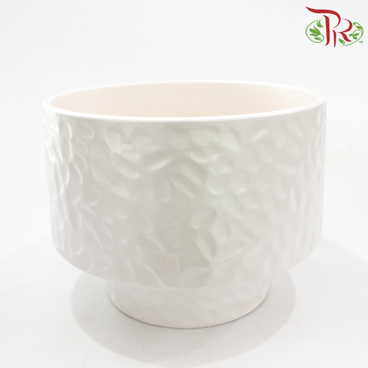 SSJ-1201  - Pearl White Pot (SSJ-1201PW)