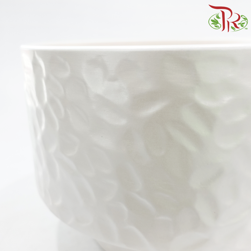 SSJ-1201  - Pearl White Pot (SSJ-1201PW)