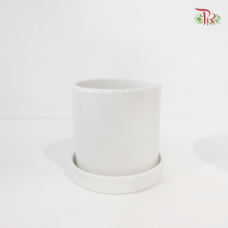 TX01-TX02-TX03 White Pot (With Pole)