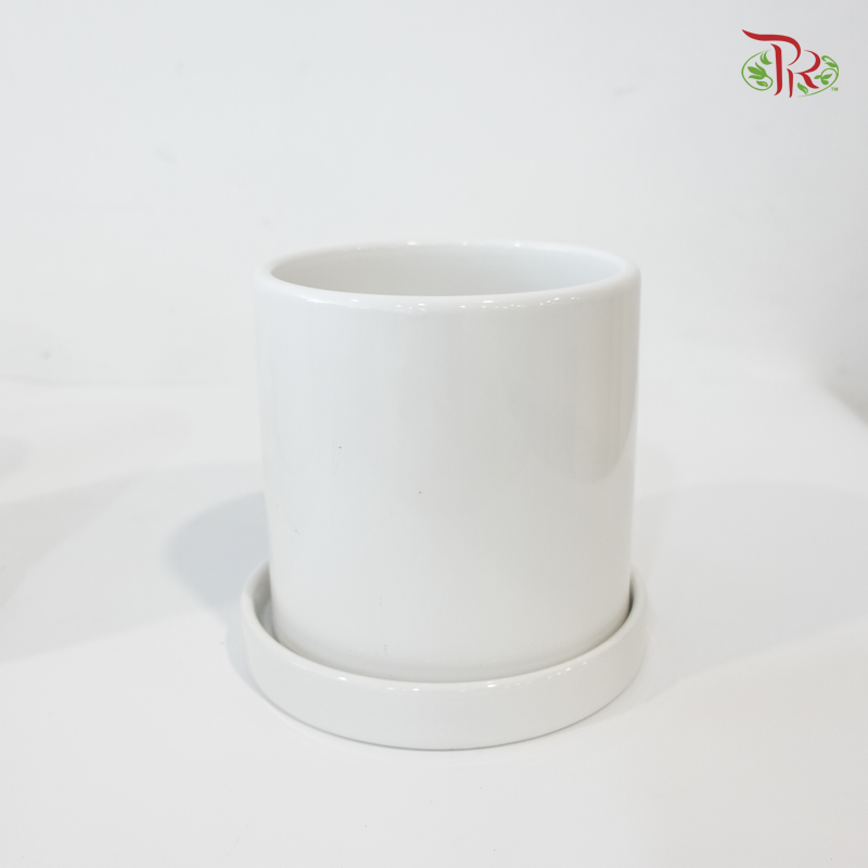TX01-TX02-TX03 White Pot (With Pole)