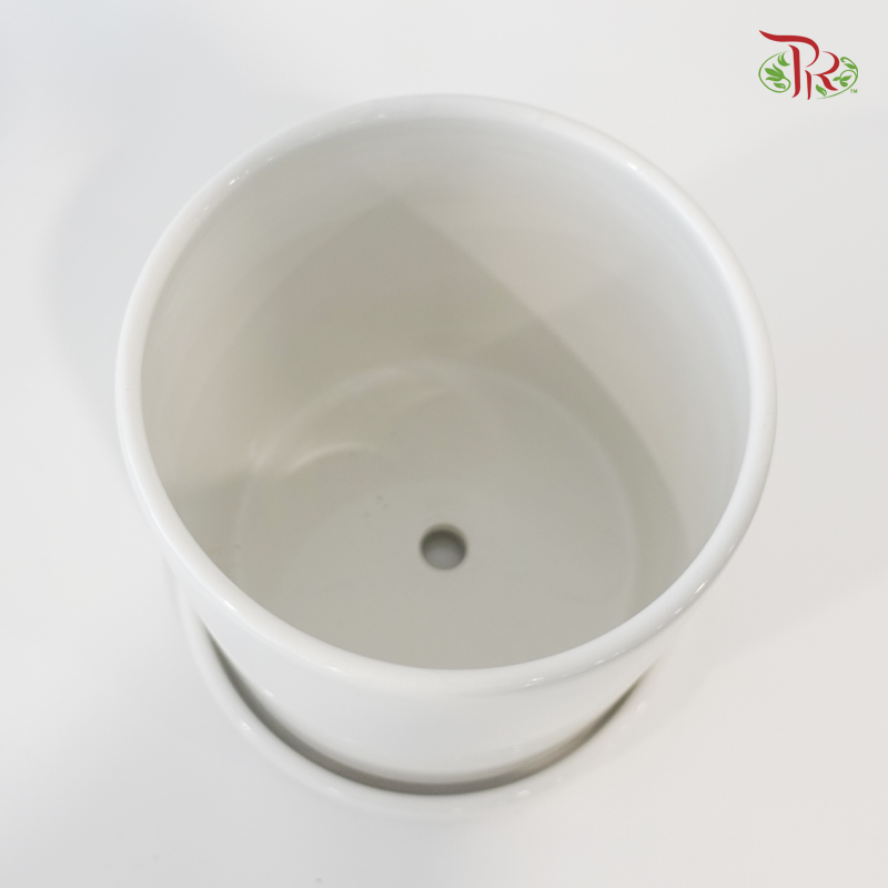 TX01-TX02-TX03 White Pot (With Pole)