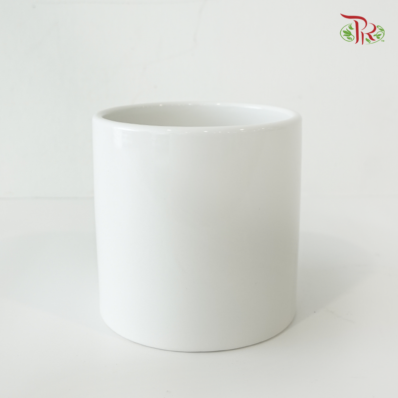 TX02 White Pot (No Hole)