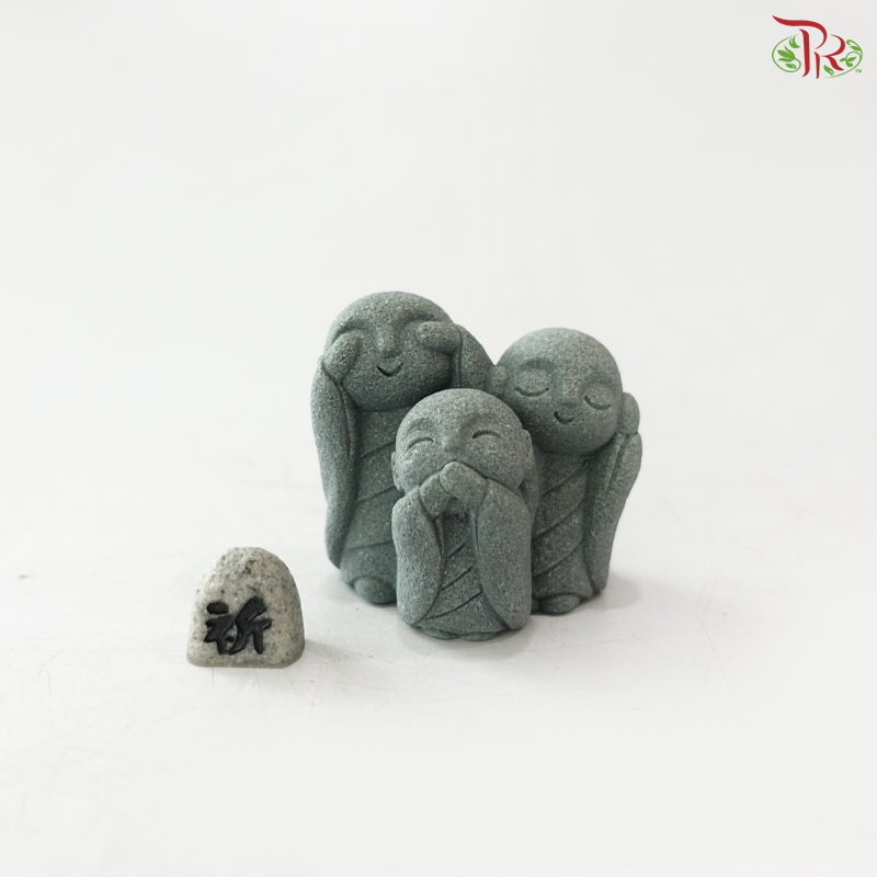 Three Wise Ksitigarbha Figurines 三不地藏摆件