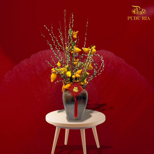 【CNY 2026】Golden Fortune, Herald of Abundance (M size)《金鱼引贵 · 竹报丰年》