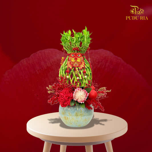 【CNY 2026】Four Blessings Prosperity Bamboo (L size)《四福迎春 · 富贵转运竹》