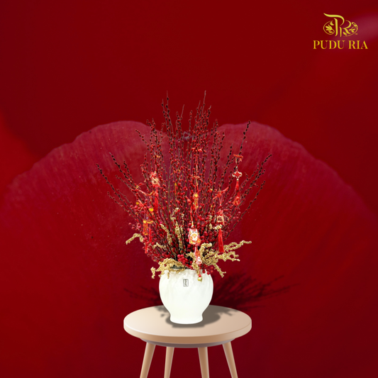 【CNY 2026】Fortune Bloom Pussy Willow (M - L size) 《满堂鸿运银柳》