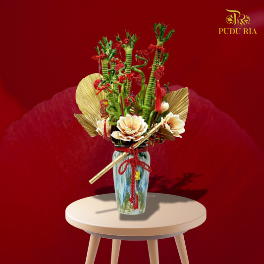 【CNY 2026】Prosperity Spiral Bamboo (M-L size)《金节纳福 · 鸿运节节高》