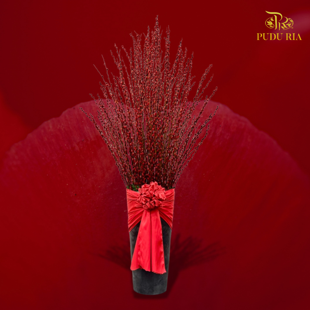 【CNY 2026】Red Fortune Statement Vase (XL size) 《红运镇堂》