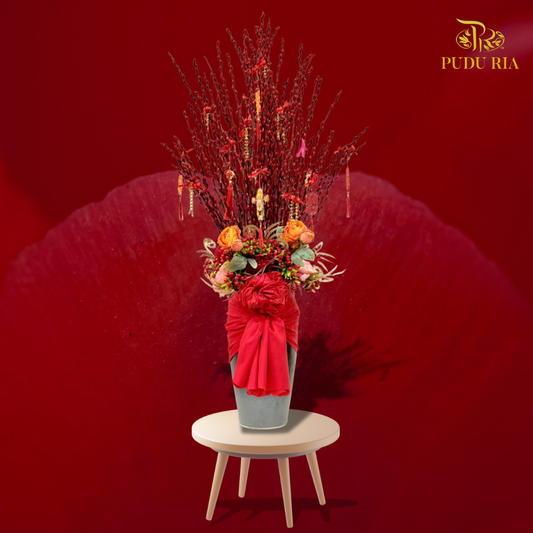 【CNY 2026】Steadfast Faith Pussy Willow (L size) 《立信迎春》银柳