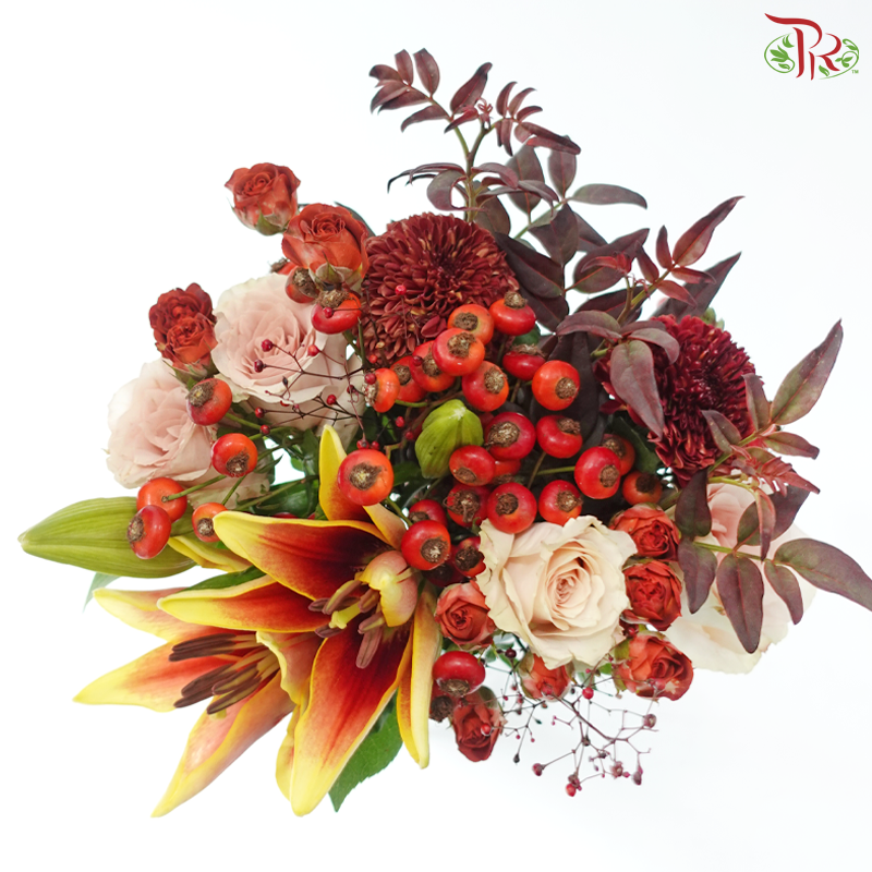Signature Weekly Flower Bunch - Rustic Autumn Glow (Medium Bunch)