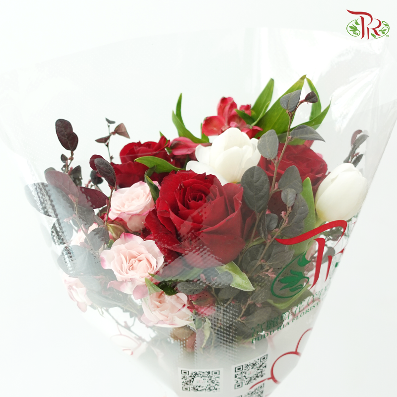 Signature Weekly Flower Bunch - Rosy Garden Kiss