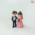 Wedding Couple Ornaments - Pink Bride (2 Units)