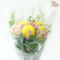 Signature Weekly Flower Bunch - Golden Glow Bunch (Ping Pong, Rose, Matricaria & Chrysanthemum) (Medium Size)