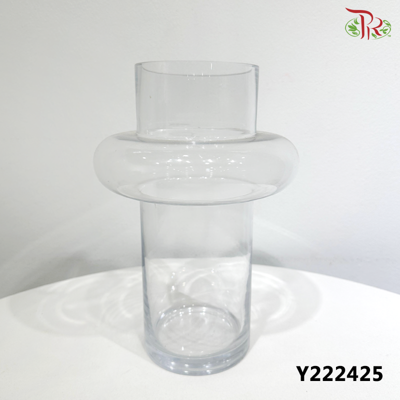 Clear Glass Vase (Y222420 / Y222425 / Y222430 ) (With Size Options)