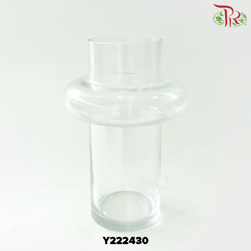 Clear Glass Vase (Y222420 / Y222425 / Y222430 ) (With Size Options)