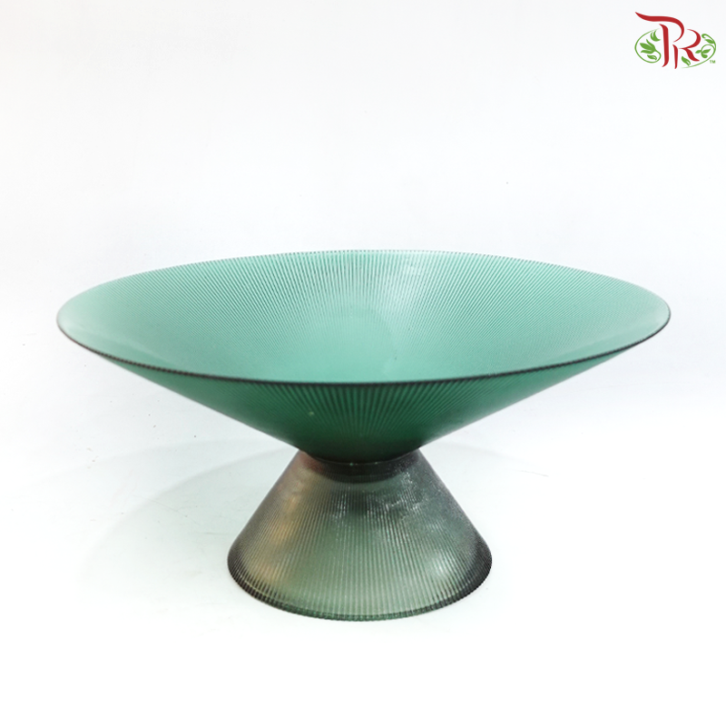 Y246016 - Luxury Green Pedestal Bowl