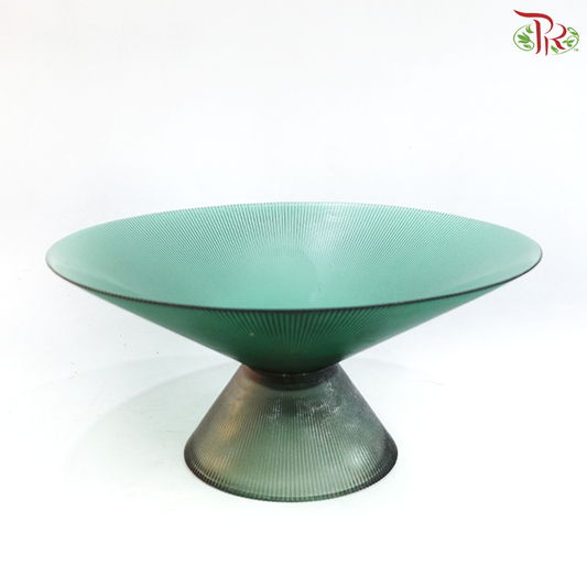 Y246016 - Luxury Green Pedestal Bowl