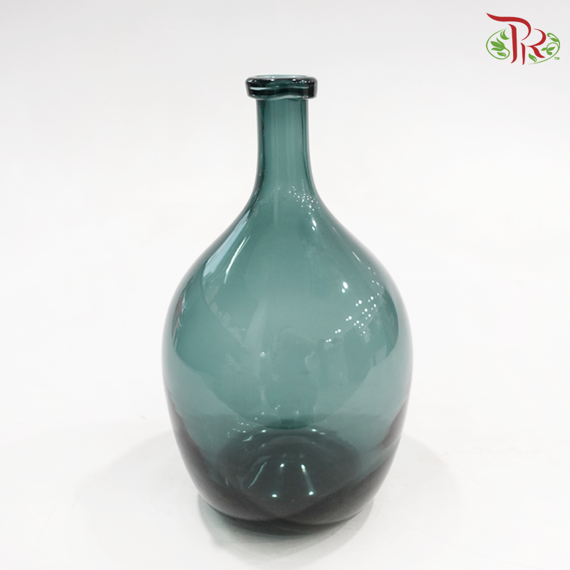 Dark Green Glass Vase (Y309929GE / Y309940GE / Y309955GE) (With Size Options)