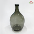 Gray Color Glass Vase (Y309929GY / Y309940GY / Y309955GY) (With Size Options)